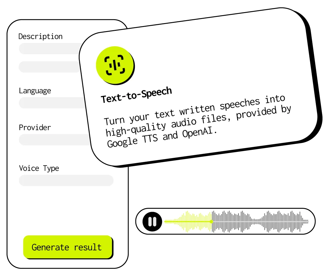 AI text to voice transformer