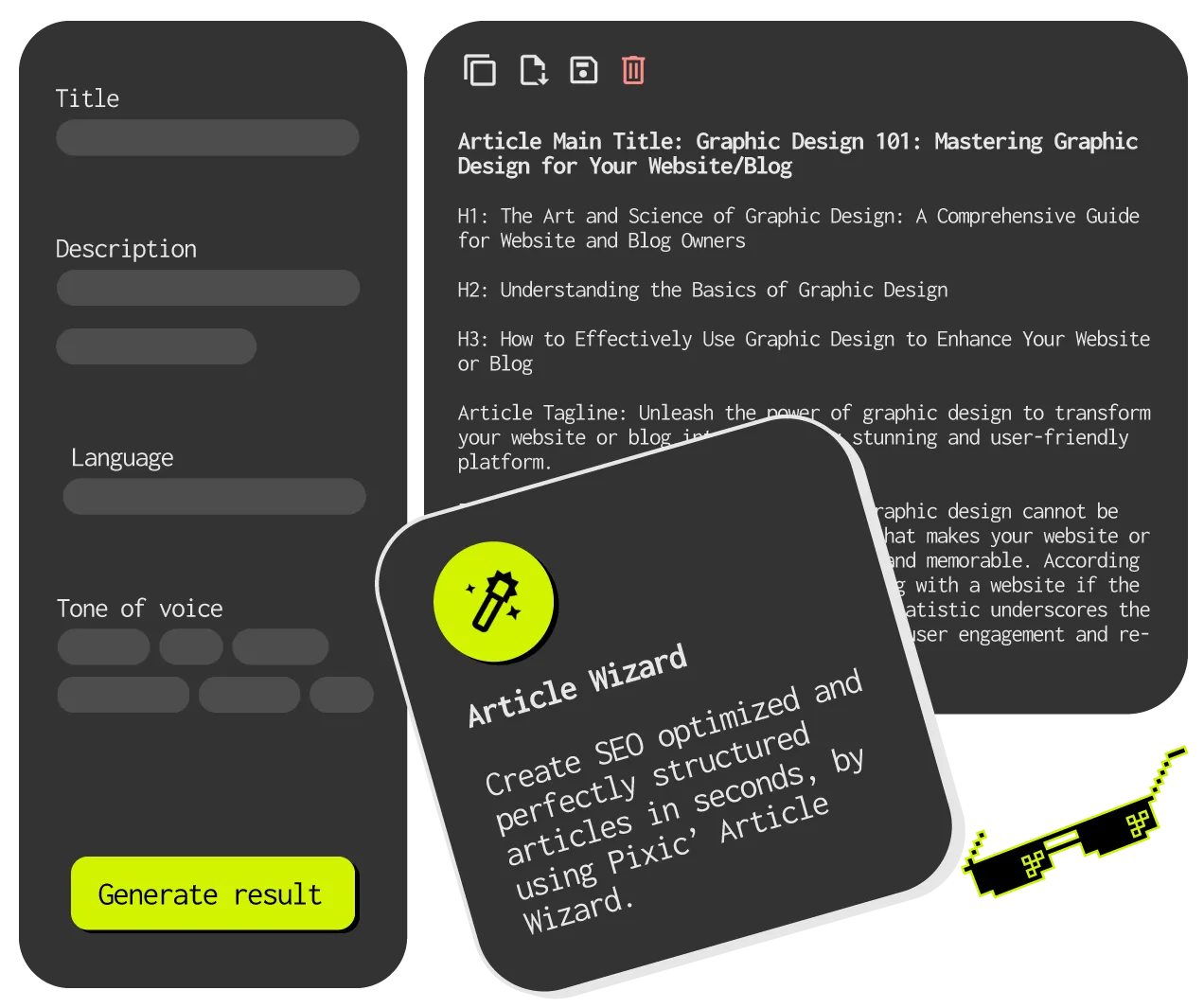 PixicAI AI writer