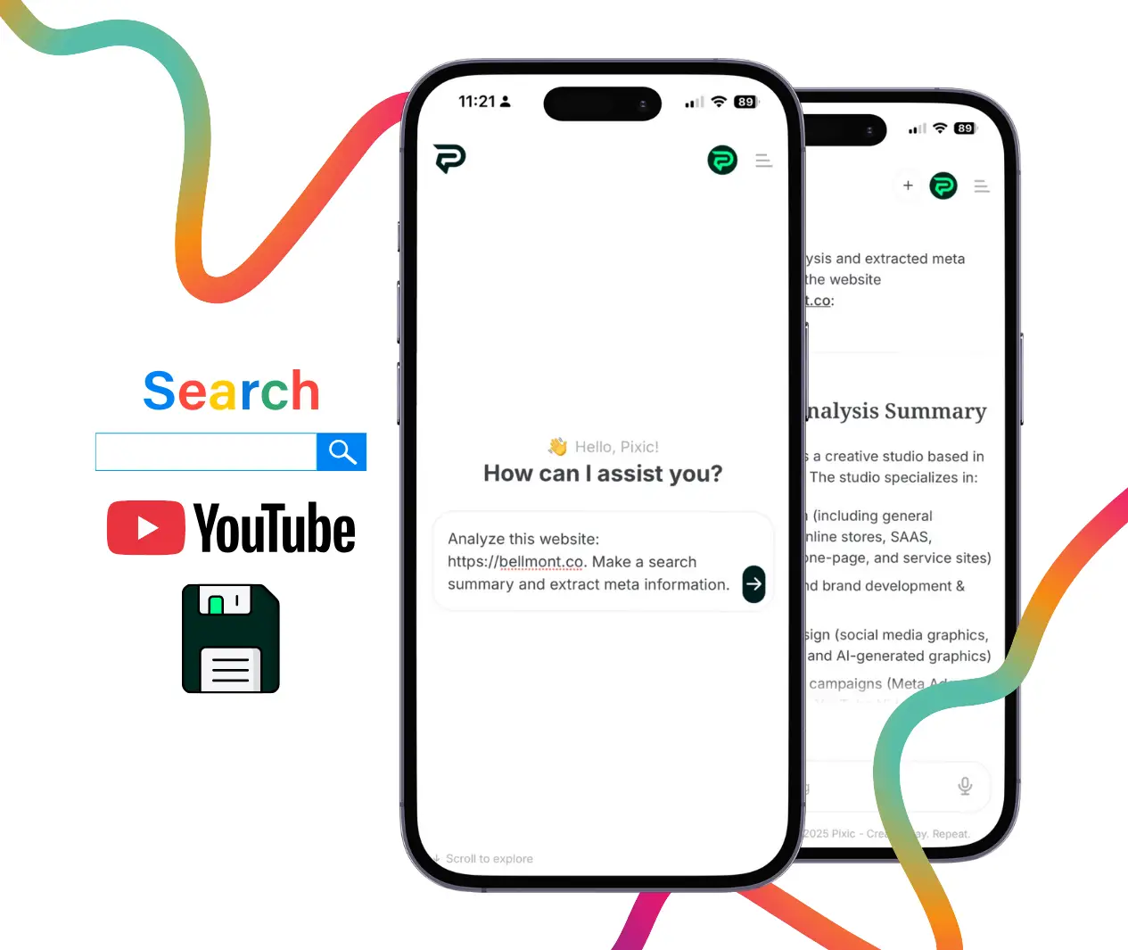 AI websearch and data extraction